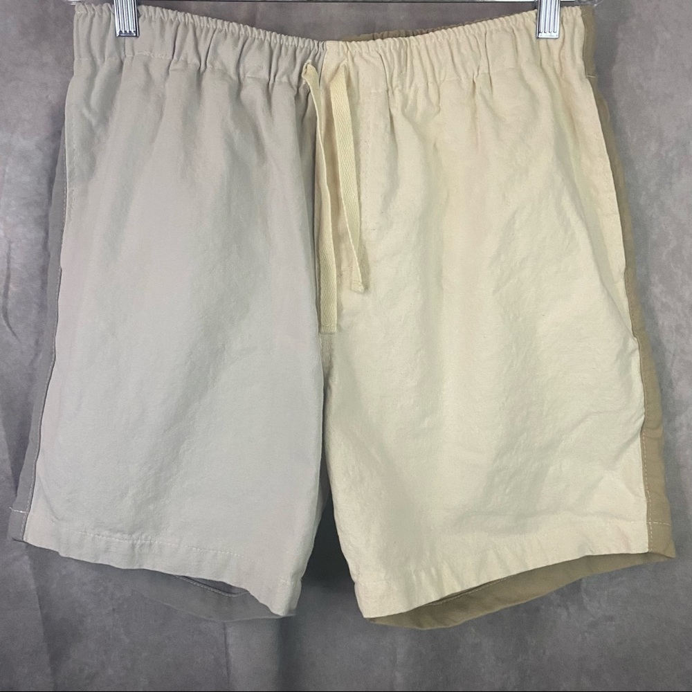 Alex Mill x Quiet Town Made In USA Colorblock  Heavy Twill Shorts MEDIUM /LARGE